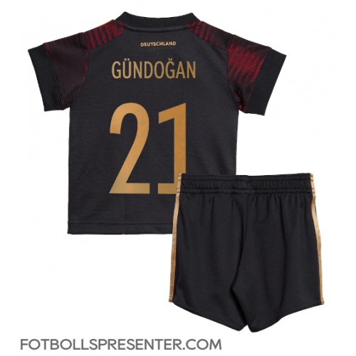 Tyskland Ilkay Gundogan #21 Bortatröja Barn VM 2022 Kortärmad (+ korta byxor)